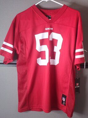 Nike Youth San Francisco 49ers NaVorro Bowman 53 Game Jersey Red Sz XL 18-20